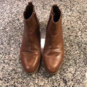 Leather Franco Sarto Booties Size 8